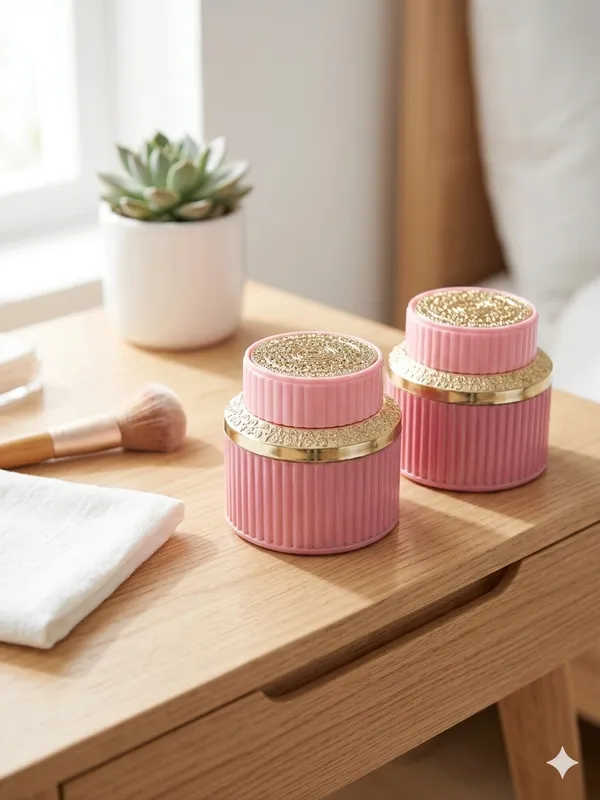 Pink_Ribbed_Decorative_Storage_Jars_Set_of_2
