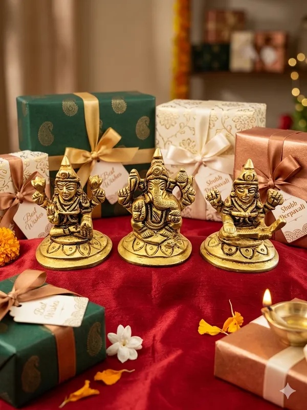 Gold-Tone_Traditional_Deity_Figurine_Set