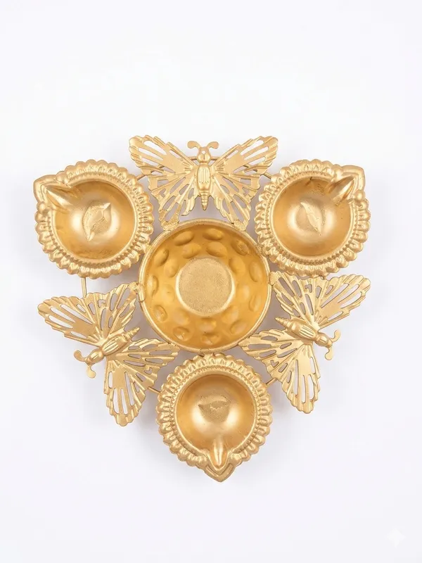 Gold-Tone_Butterfly_Design_Decorative_Diya_Holder