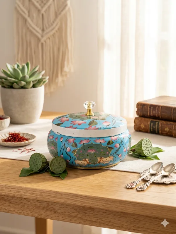 Metal_Floral_Print_Decorative_Lidded_Box