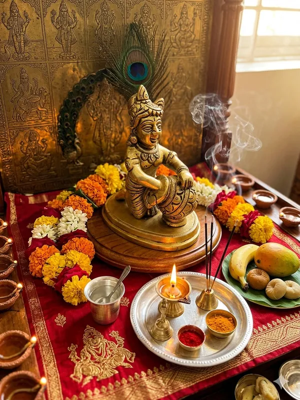 Gold_Tone_Traditional_Krishna_Drum_Playing_Figurine
