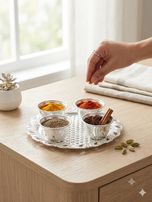 Pure_German_Silver_4_Kumkum_Platter_(Pack_of_1)