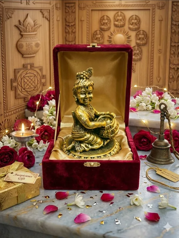 Gold-Tone_Krishna_Idol_With_Drum