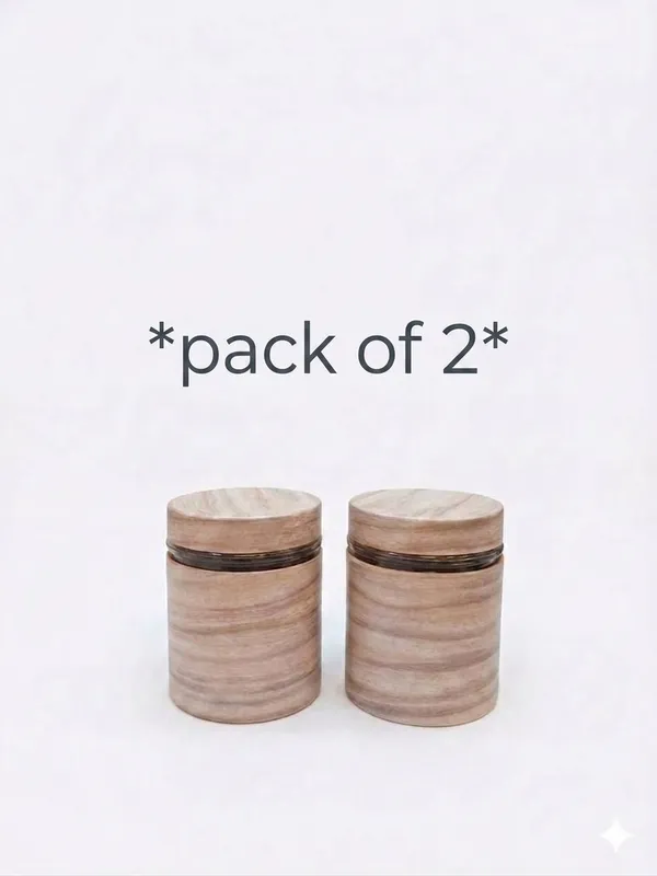 Wooden_Natural_Finish_Round_Storage_Jars_Set_Of_2
