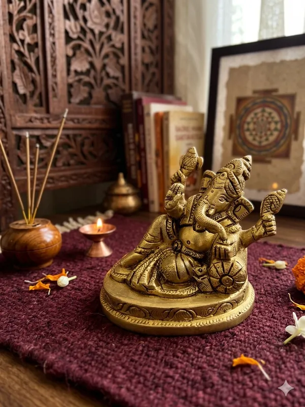 Gold_Tone_Ganesha_Idol_With_Gift_Box