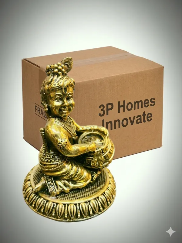 Gold-Tone_Krishna_Idol_With_Drum