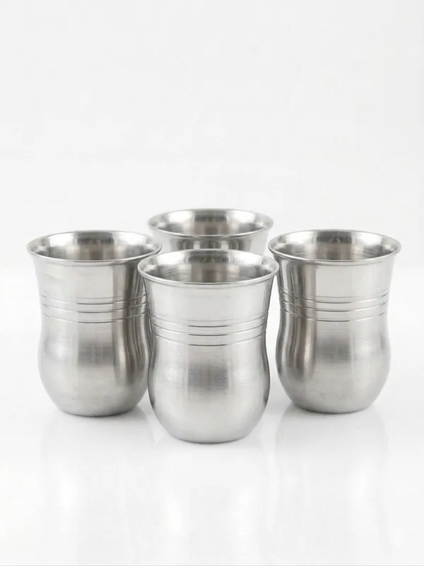 Pure_German_Silver_Plain_Medium_Glass_(Pack_of_4)