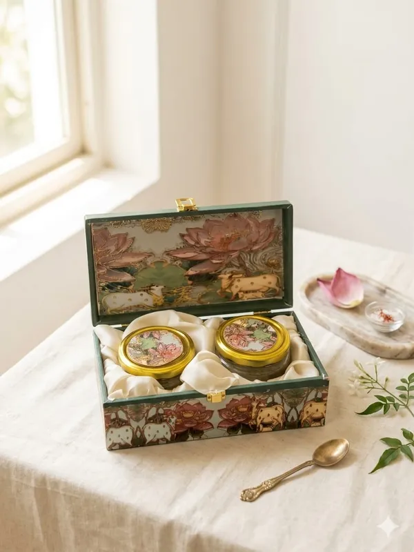 Glass_Decorative_Floral_Print_Storage_Jar_Set