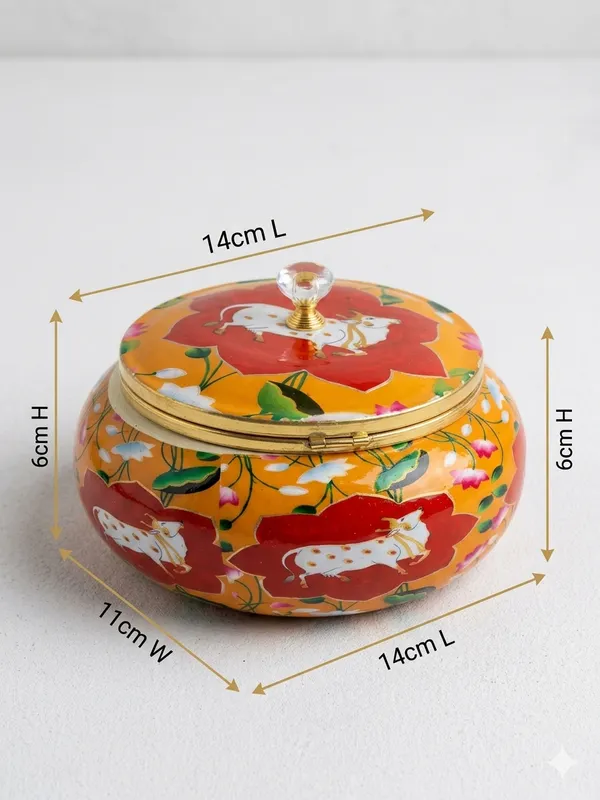 Floral_Pattern_Round_Lidded_Decorative_Storage_Box