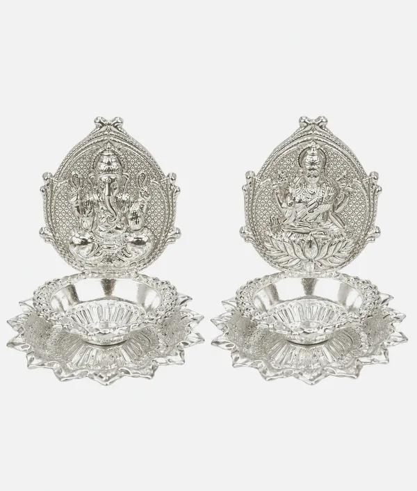 Ganesh_&_Lakshmi_Lotus_Diya_shaped_Set_of_2