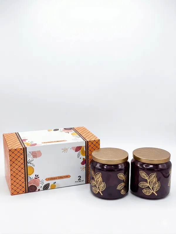 Glass_Decorative_Leaf_Print_Candle_Jars_Set_of_2