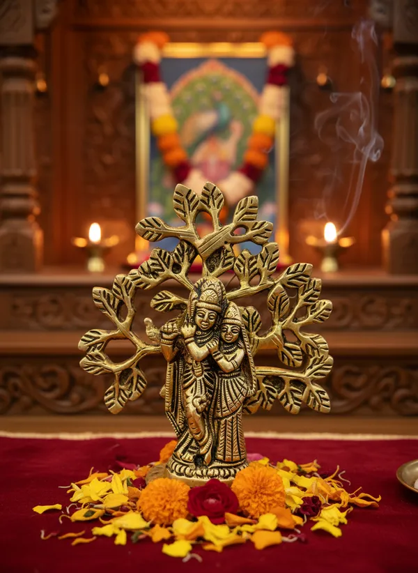 Antique-Finish_Radha_Krishna_Tree_Idol