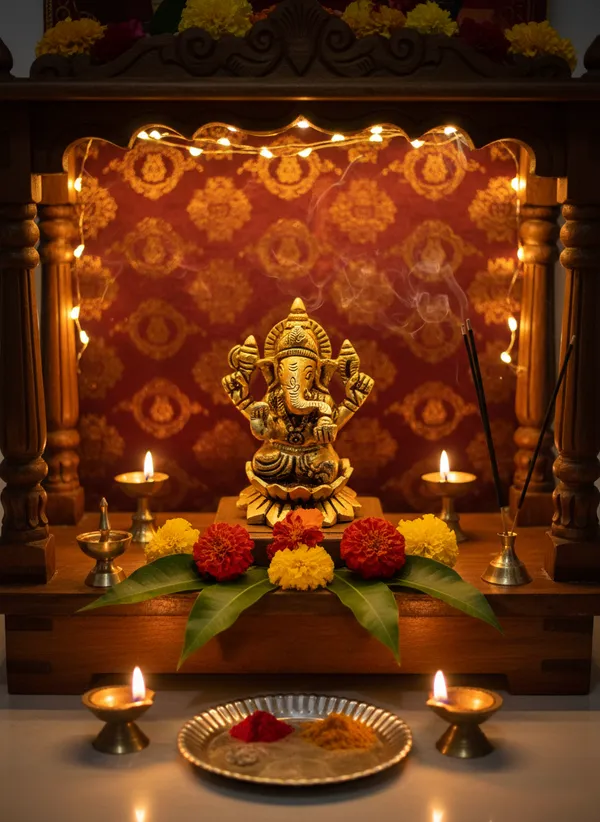 Gold-Tone_Seated_Ganesha_Idol_With_Gift_Box