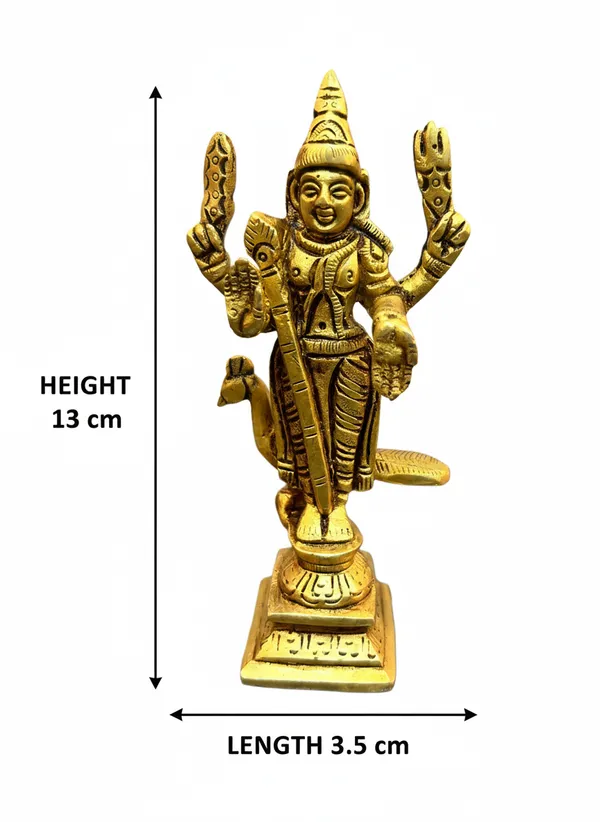 Gold_Tone_Lord_Murugan_Figurine