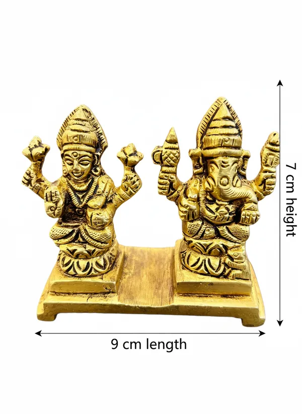 Gold_Tone_Lakshmi_Ganesha_Decorative_Idol_Set