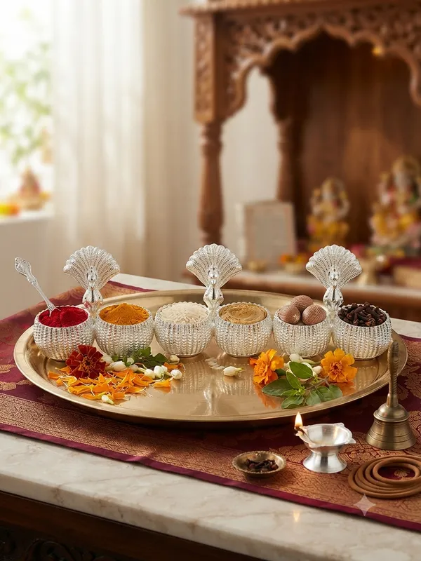 Peacock_Kumkum_Holder_(Pack_of_3)_-_Pure_German_Silver