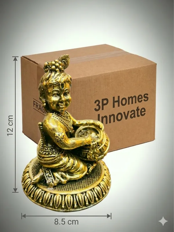 Gold-Tone_Krishna_Idol_With_Drum