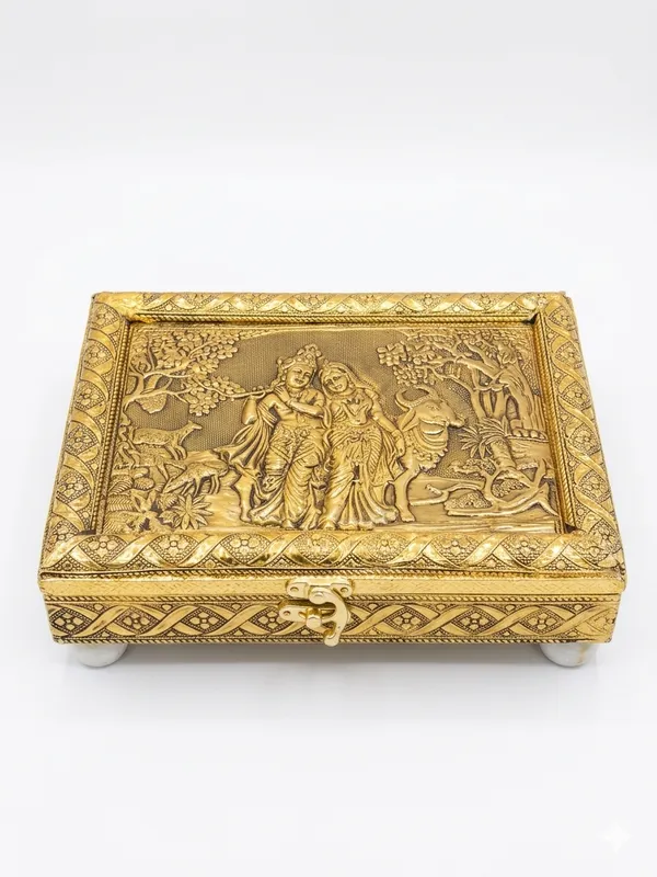 Gold_Traditional_Radha_Krishna_Embossed_Decorative_Box