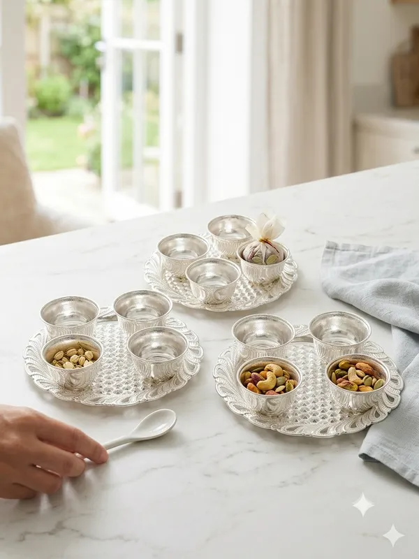 Pure_German_Silver_4_Kumkum_Platter_(Pack_of_3)