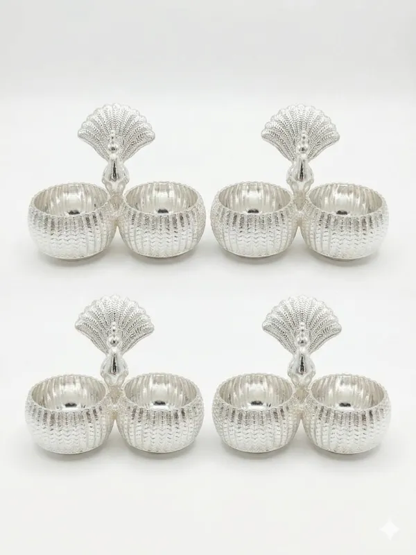 Peacock_Kumkum_Holder_(Pack_of_4)_-_Pure_German_Silver