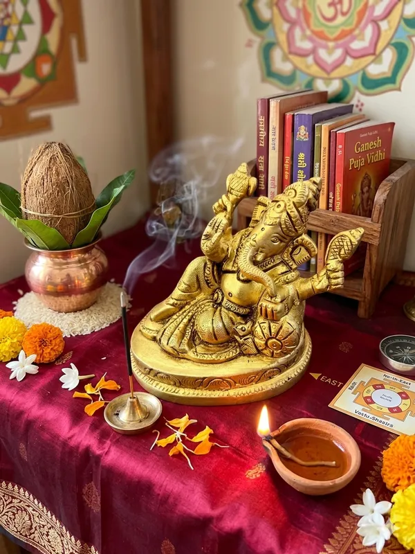 Gold_Tone_Ganesha_Idol_With_Gift_Box