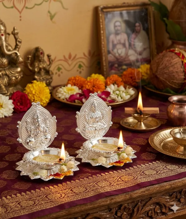 Ganesh_&_Lakshmi_Lotus_Diya_shaped_Set_of_2