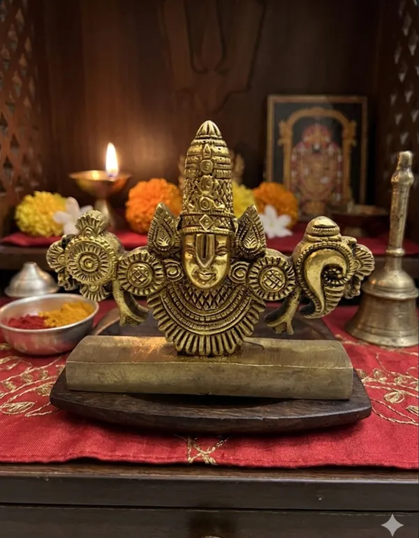 Gold_Tone_Venkateswara_Idol_with_Base