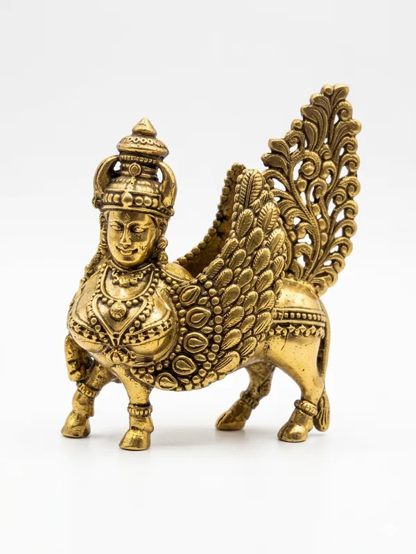 Gold_Tone_Ornate_Peacock_Decorative_Figurine