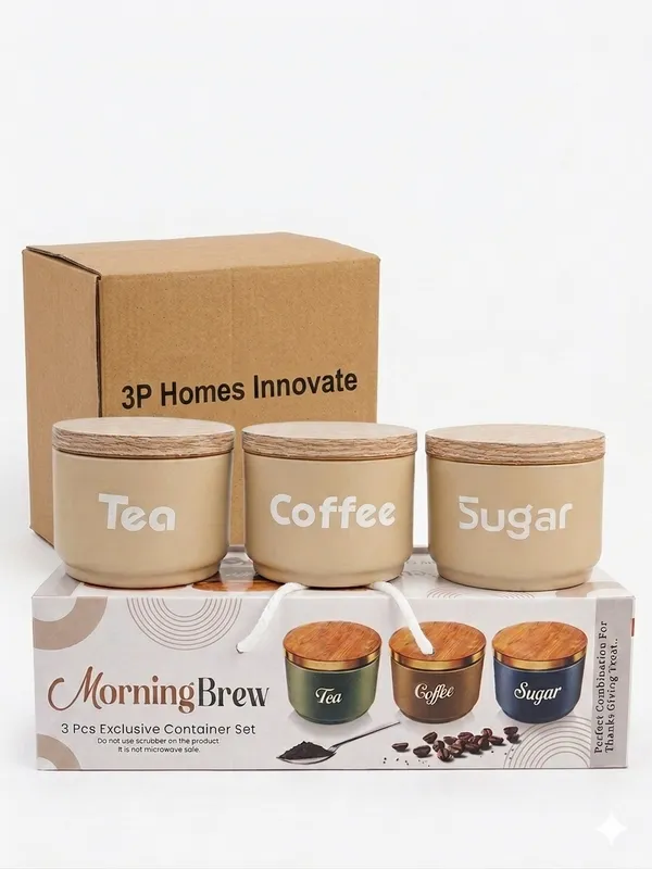 Beige_Tea_Coffee_Sugar_Container_Set_With_Wood-Effect_Lids