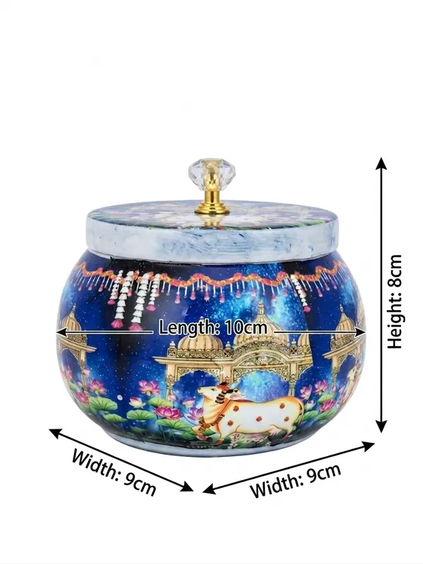 Temple_Motif_Printed_Round_Decorative_Storage_Jar