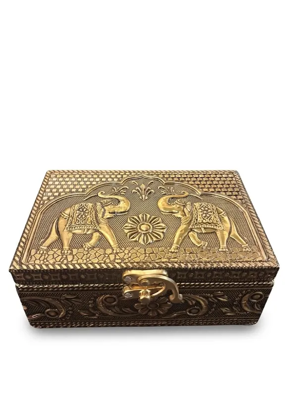 Antique_Finish_Elephant_Embossed_Decorative_Storage_Box