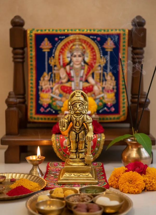Gold_Tone_Lord_Hanuman_Idol_8_cm