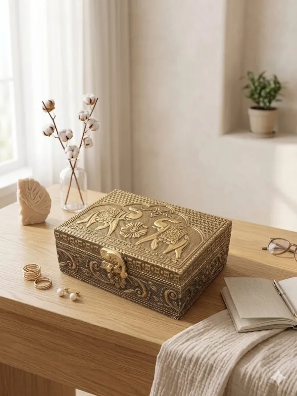 Antique_Finish_Elephant_Embossed_Decorative_Storage_Box