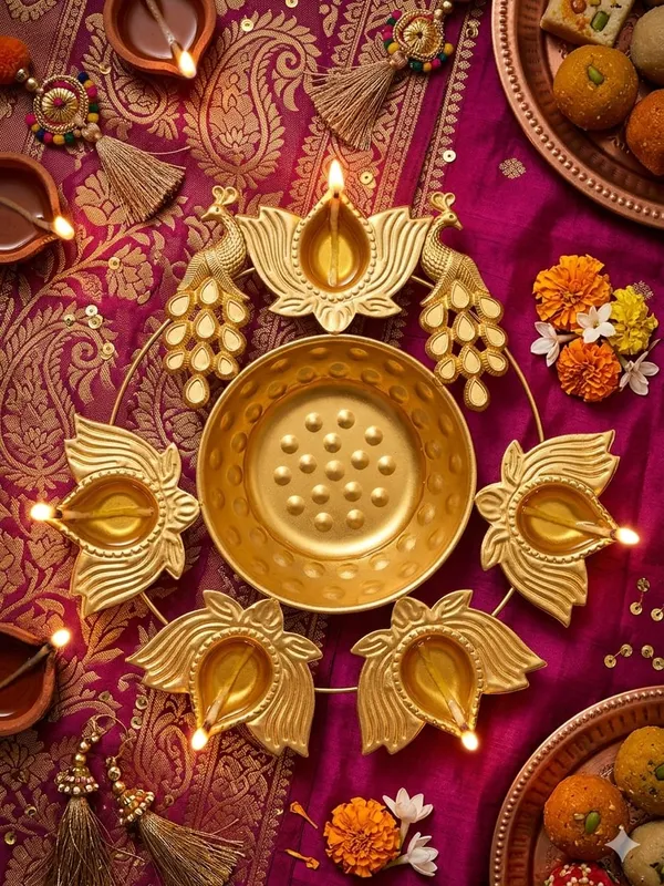 Gold_Tone_Peacock_Diya_Festive_Wall_Decor