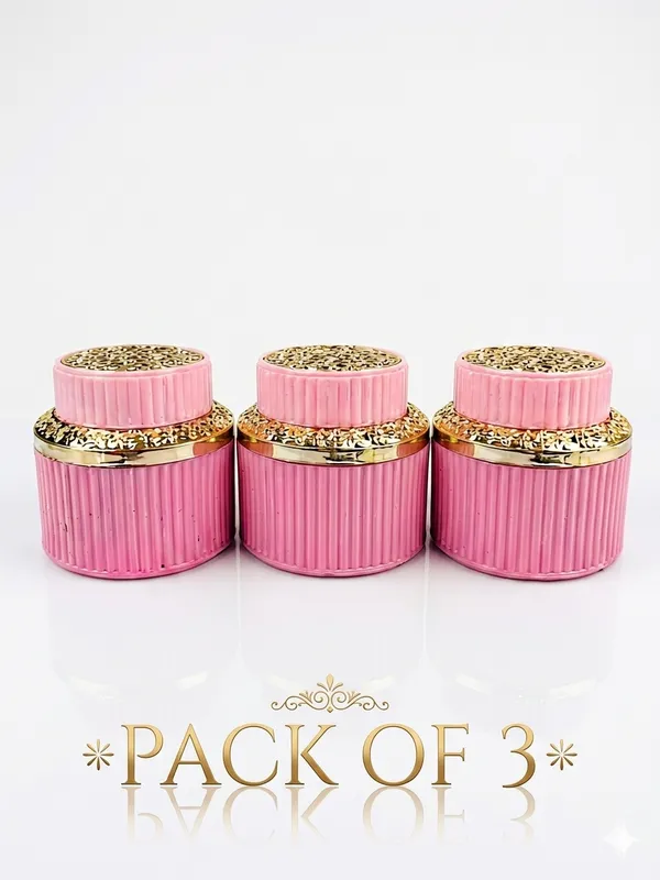 Pink_Ribbed_Decorative_Jar_Set_Of_3