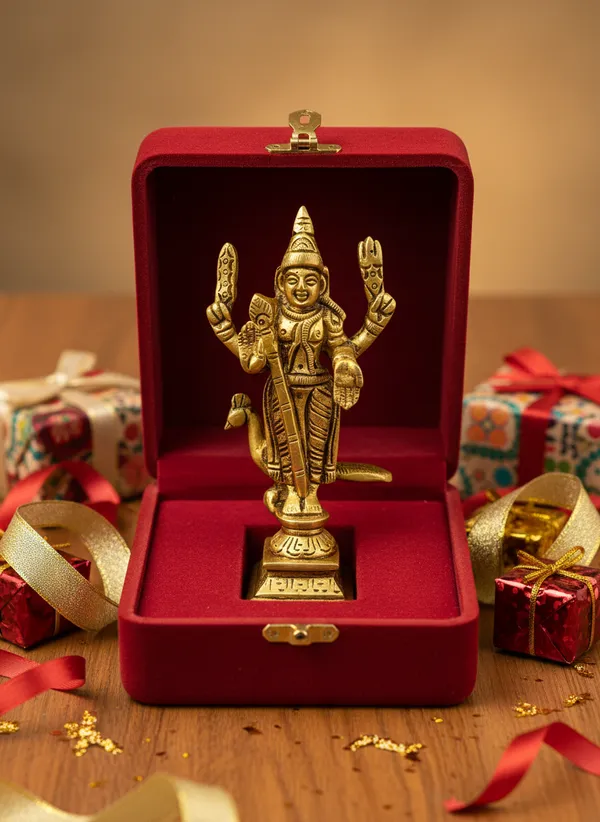 Gold_Tone_Lord_Murugan_Figurine