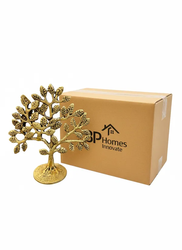 Gold_Tone_Tree_Design_Decorative_Figurine