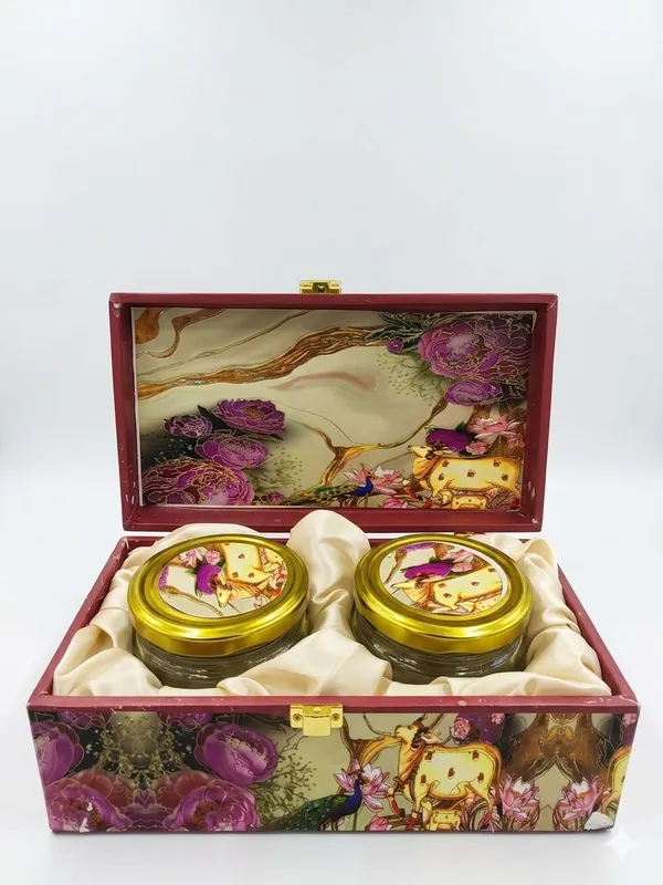 Glass_Floral_Printed_Two-Piece_Storage_Jar_Set