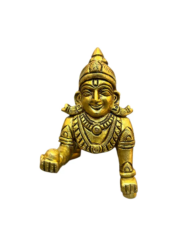 Golden_Finish_Bal_Krishna_Crawling_Idol