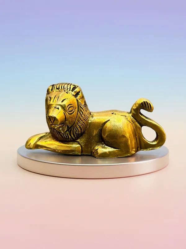 Gold_Finish_Resting_Lion_Decorative_Showpiece