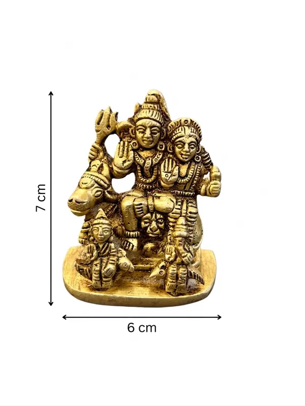 Golden_Finish_Shiv_Parivar_Religious_Figurine