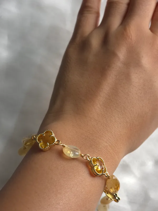 Citrine_Clover_Harmony_Bracelet