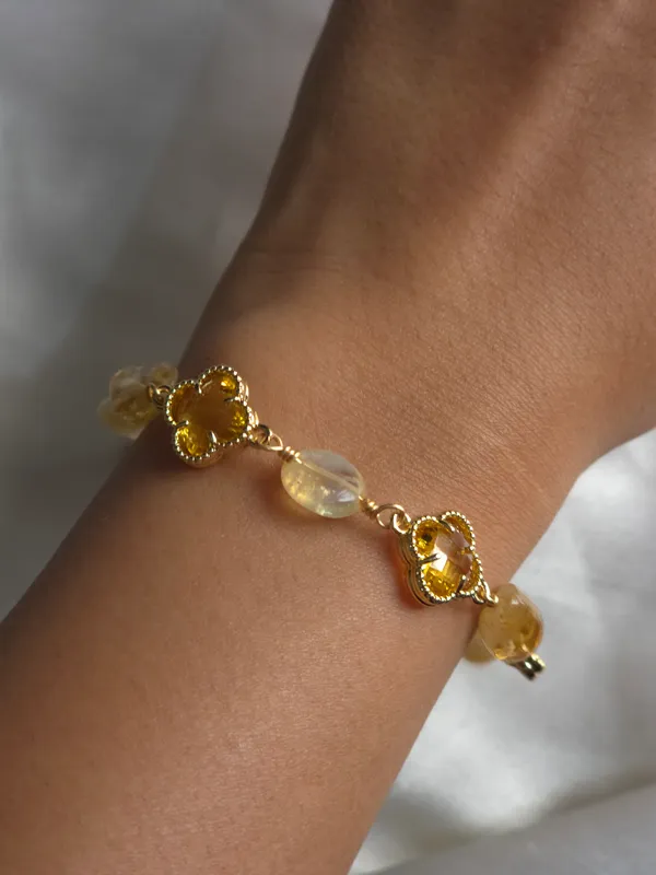 Citrine_Clover_Harmony_Bracelet