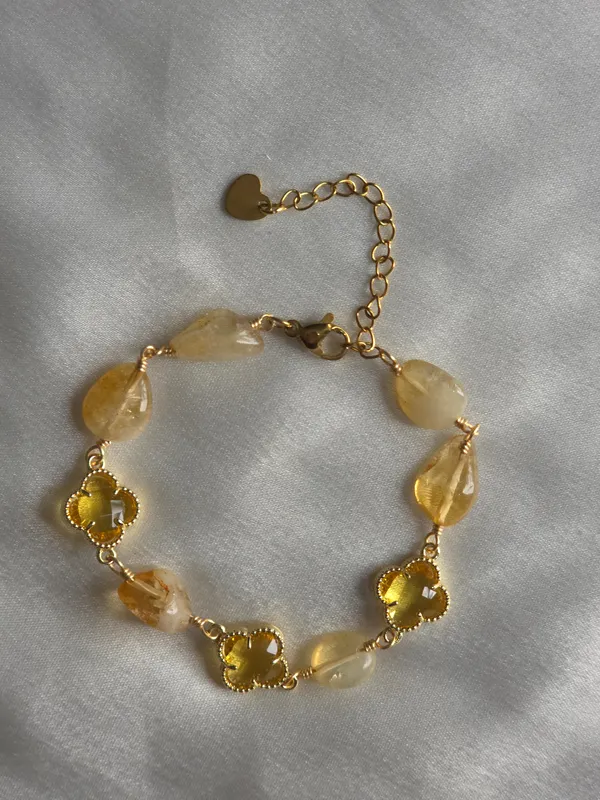 Citrine_Clover_Harmony_Bracelet