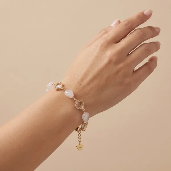 RosÃ©_Clover_Charm_Bracelet