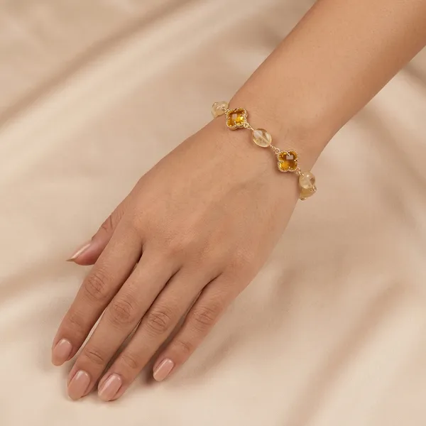 Citrine_Clover_Harmony_Bracelet