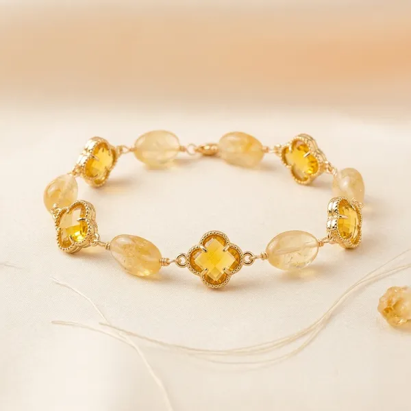 Citrine_Clover_Harmony_Bracelet