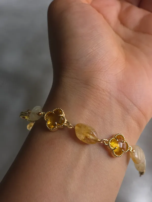 Citrine_Clover_Harmony_Bracelet