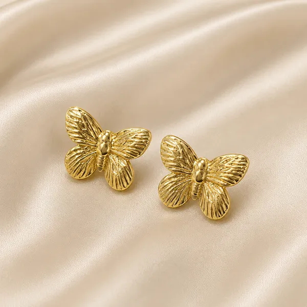 Golden_Flutter_Butterfly_Stud_Earrings
