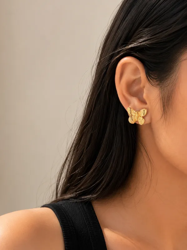 Golden_Flutter_Butterfly_Stud_Earrings